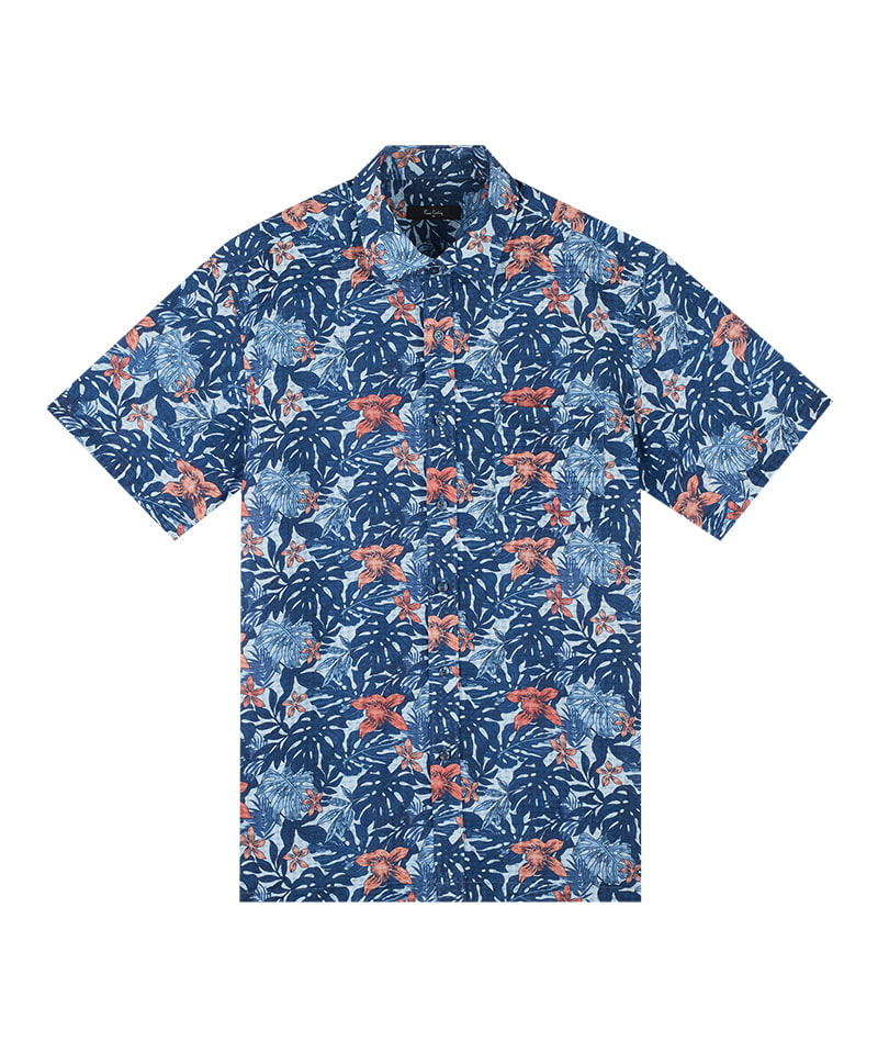 [피에르가르뎅] 하와이안 플로어패턴 노말핏 남자 셔츠 PMWS2612