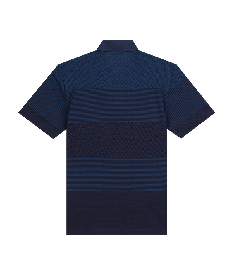 [피에르가르뎅] 블록 스트라이프 패턴 카라 티셔츠 POTS2418 - 던필드몰_DawnFieldMall