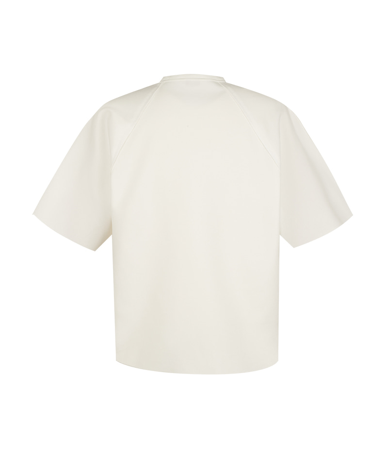 [피에르가르뎅] 트위드 패치 나드랑 반팔 티셔츠 LOTS2403 - 던필드몰_DawnFieldMall