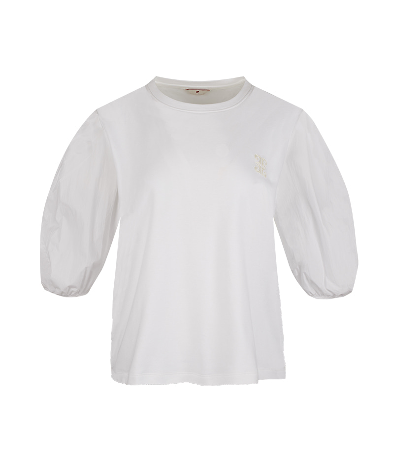 [피에르가르뎅] 우븐배색 체인자수 티셔츠 LOTS1401 - 던필드몰_DawnFieldMall