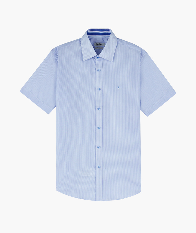 [피에르가르뎅] 핀 스트라이프 슬림핏 블루 셔츠 PJDS2968 - 던필드몰_DawnFieldMall