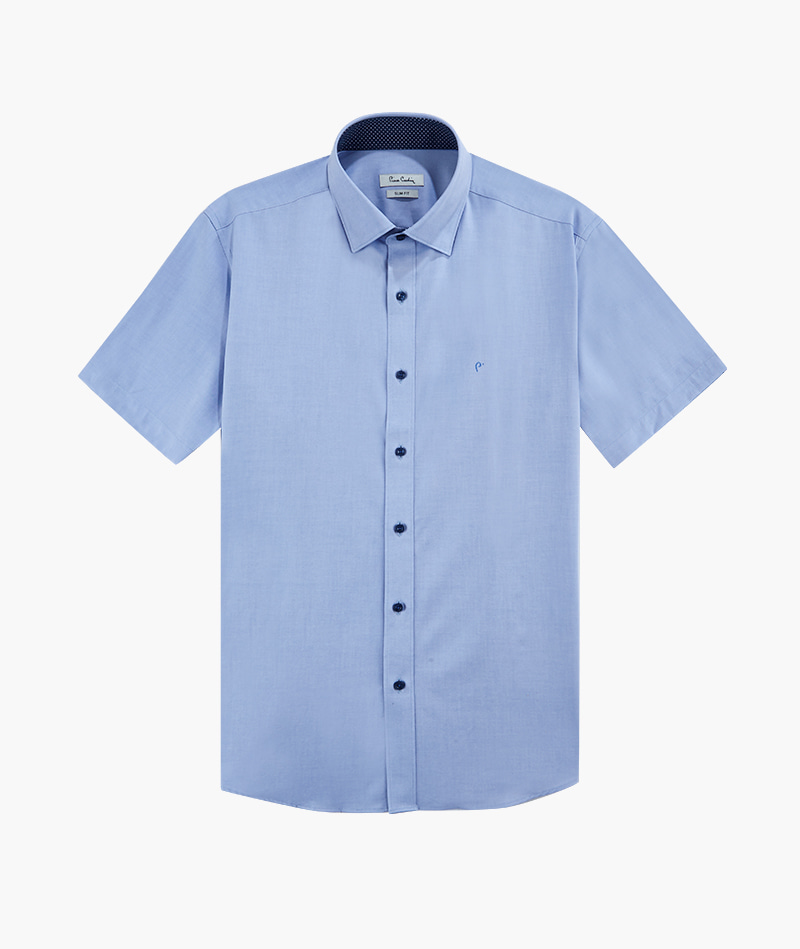 [피에르가르뎅] 옥스퍼드 스트레치 슬림핏 블루 셔츠 PJDS2958 - 던필드몰_DawnFieldMall